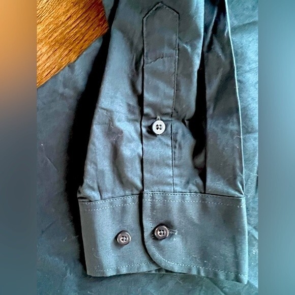 NWT Panhandle Teal Western Button Front Long Sleeve Pocket Cowboy Shirt size XXL - Picture 4 of 7